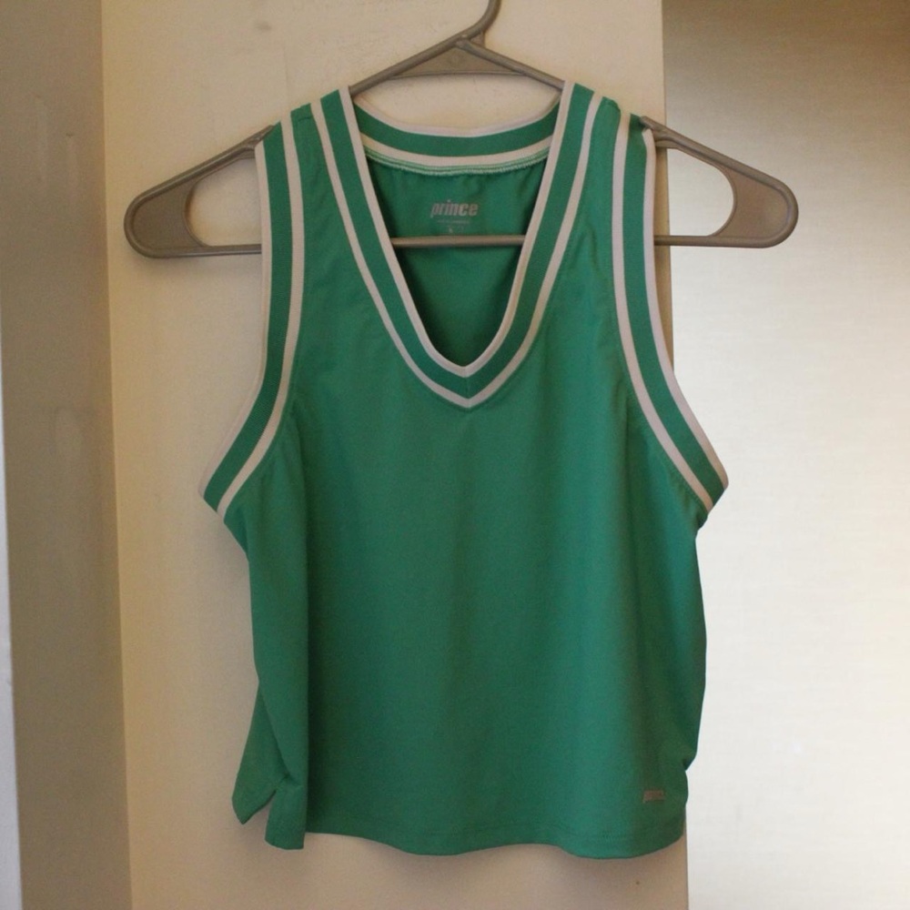 Prince Green Sleeveless Jersey Top